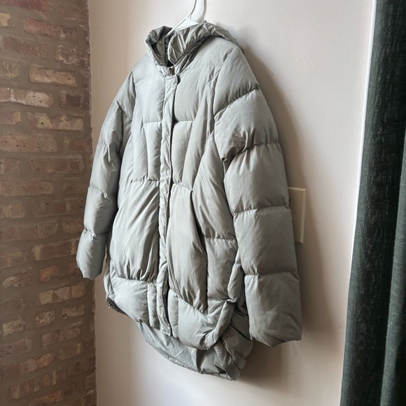 MBSKY Light Gray Hooded Puffer Jacket - Picture 2 of 6
